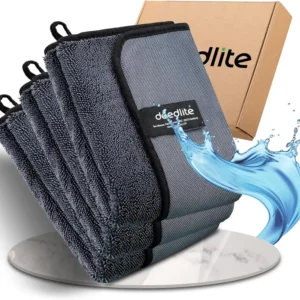 Deedlite Premium Mikrofasertuch Super saugfähig Shiny Bath Trockentuch Fast Dry Trockentuch Original Qualität für Dusche Auto & Haushalt Ideal für Badkabine Camping & Reise Microfiber Towels Bathroom Accessory Home Goods